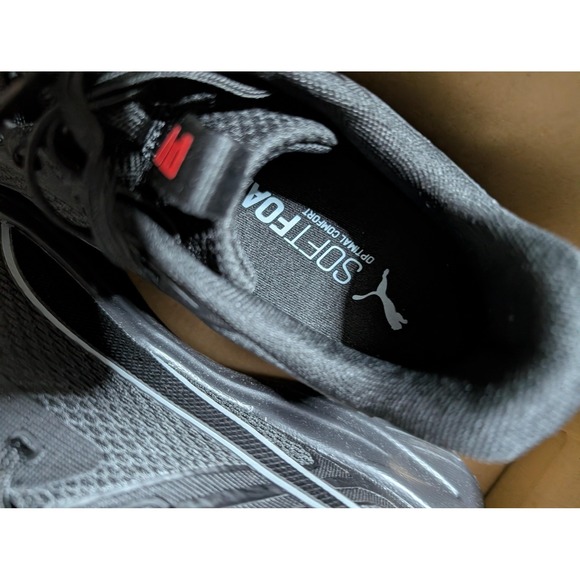 Puma Disperse Shoes Mens Size 8.5 Black Mesh SoftFoam Running Sneakers 312263 03 - Picture 4 of 10